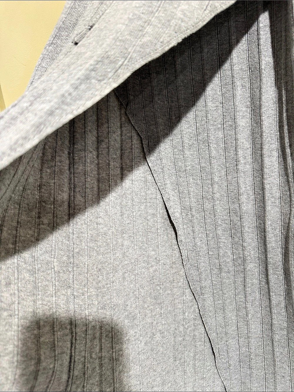 one grey day style 490GB815 Ribbed Midi Skirt in Gray Size Small NWT - Picture 8 of 9